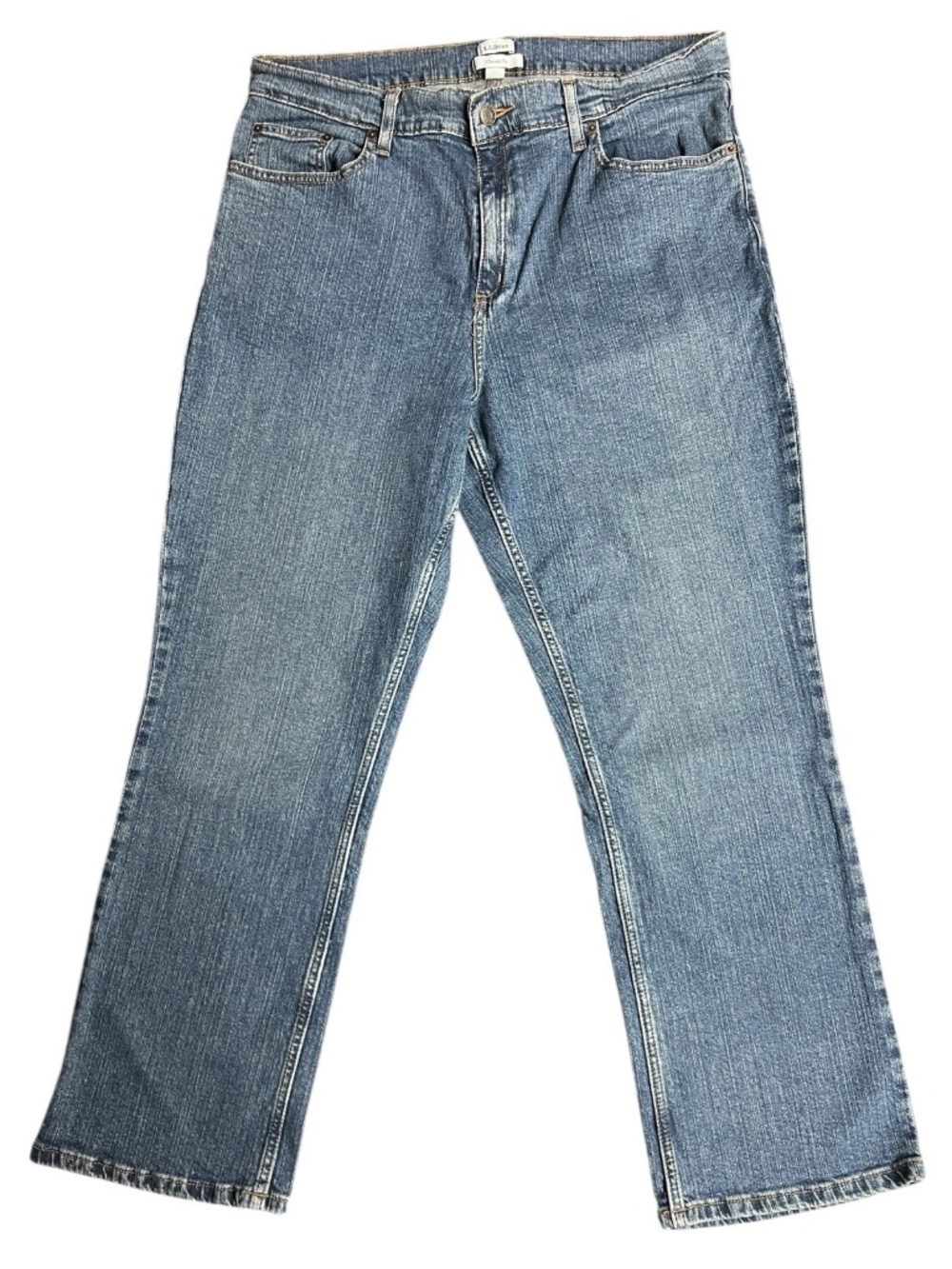 LL Bean Women’s Classic Fit Dark Wash Mom Jean Sz 18 Reg VINTAGE
